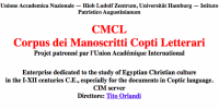 Corpus dei Manoscritti Copti Letterari (Rome-Hamburg)